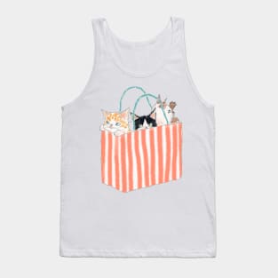 Peeping Cat Tank Top